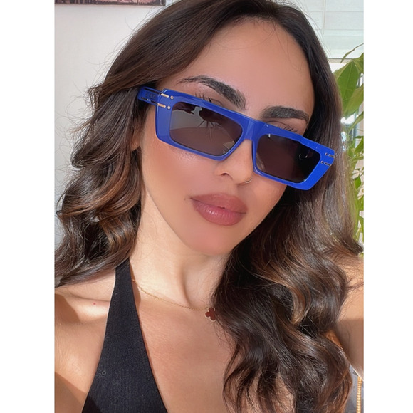 NEW Dior Signature S2U Sunglasses in Blue - Picture 1 of 8